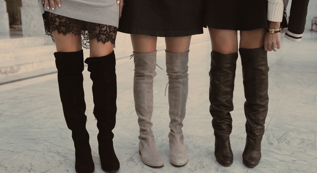 my over the knee boots fall down